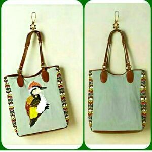 Jasper & Jeera sequins bird tote bag